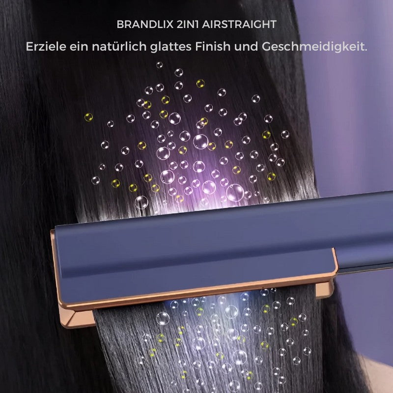 Brandlix AirStraight – Föhn & Haarglätter in einem | Schonendes Haarstyling